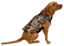 Nitehawk Hunting Dog Vest, Neoprene Camouflage Dog Coat with Full Zip Closure