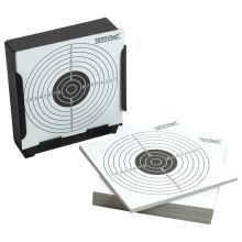 14cm Card Target Holder Pellet Trap + 100 Targets For Air Rifle/Airsoft Practice