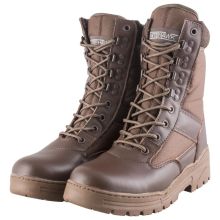 Nitehawk Army/Military Patrol Brown Leather Combat Boots Outdoor Cadet Security